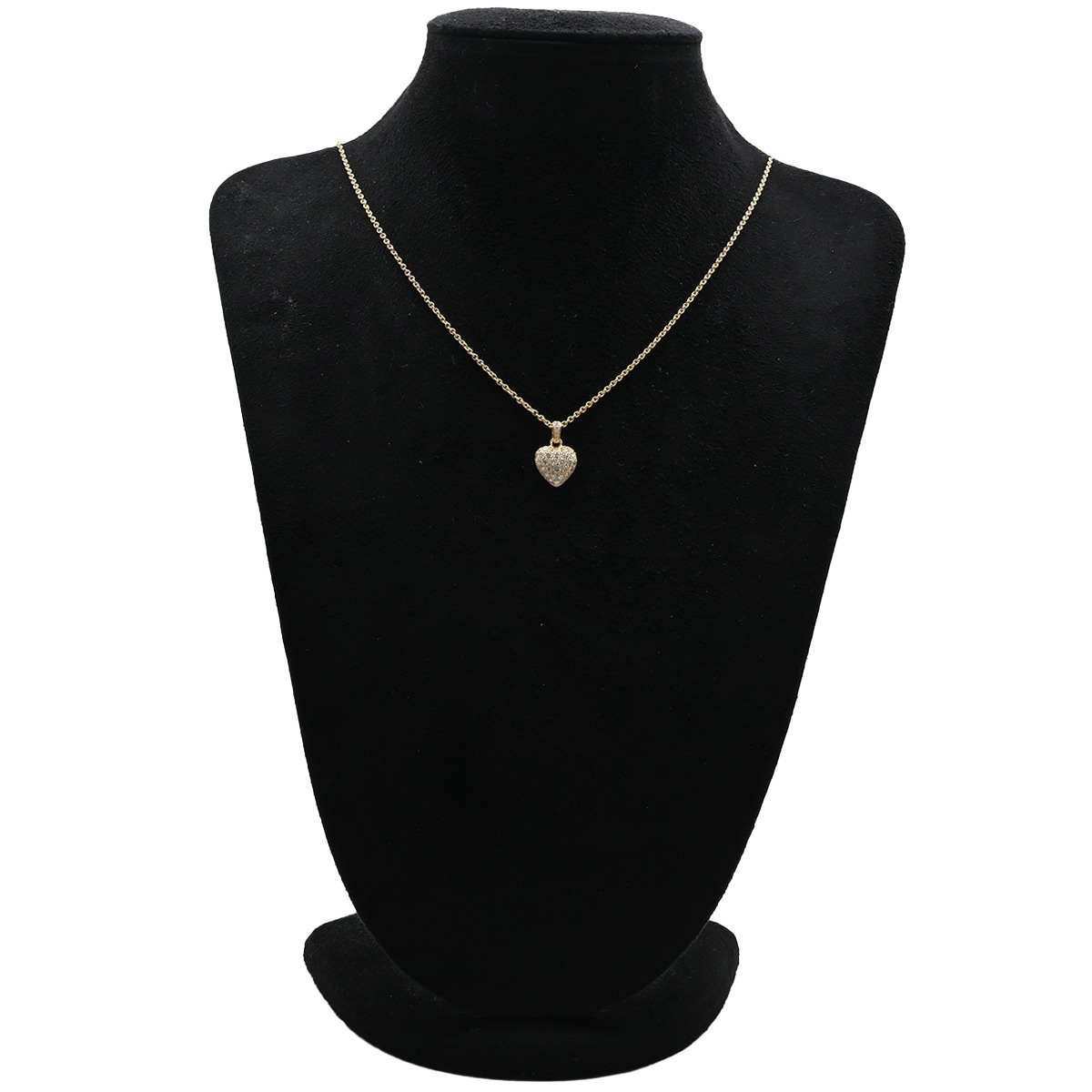 カルティエ Cartier ネックレス ハート パヴェダイヤ K18YG ダイヤモンド イエローゴールド K18YG 18金 【中古】 カルティエ Cartier ネックレス ハート パヴェダイヤ K18YG ダイヤモンド イエローゴールド K18YG 18金 【中古】