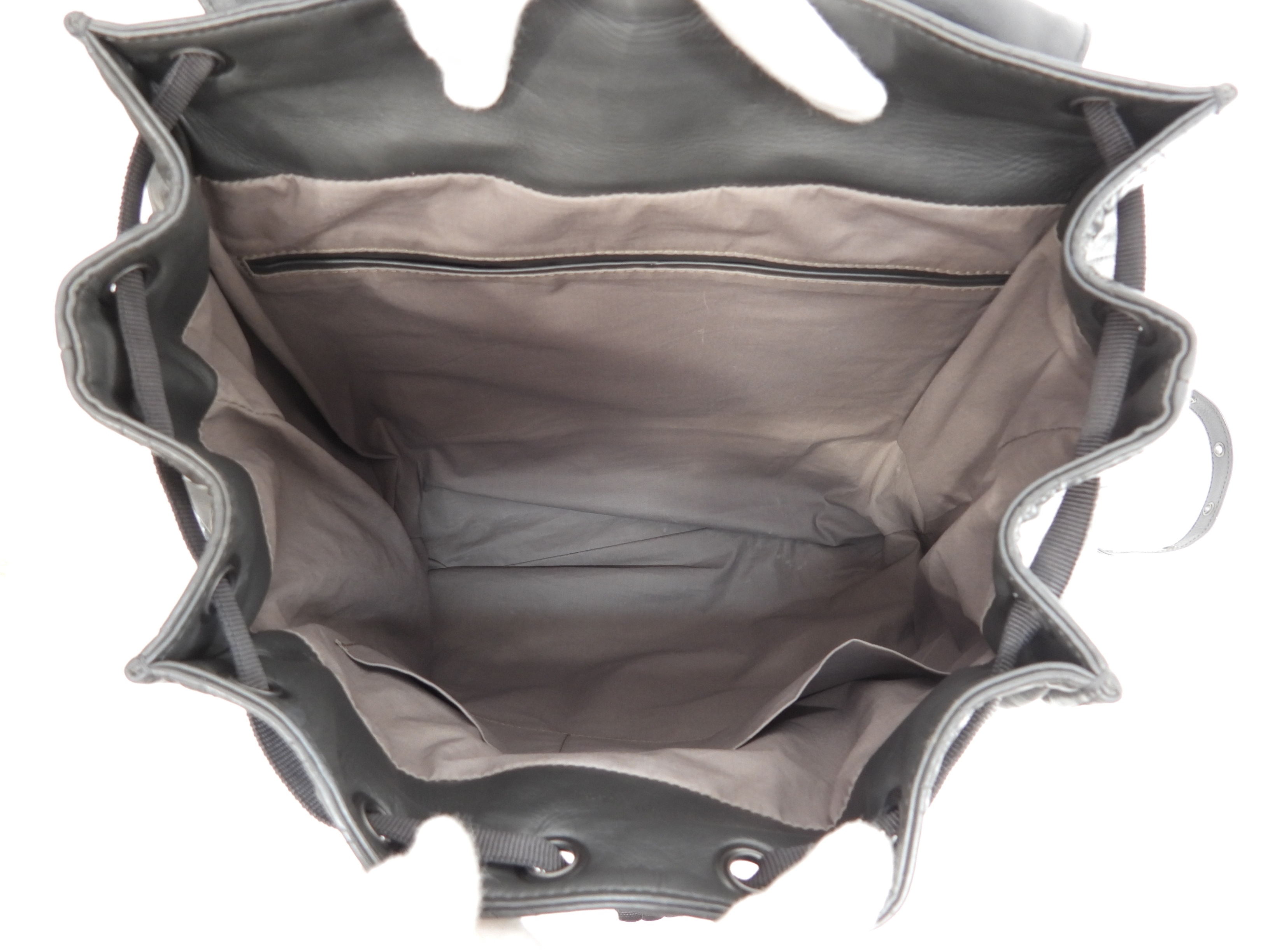 バックパック ラムスキンレザー 灰 リュックサック ハンドバッグ@B05308902Z バックパック ラムスキンレザー 灰 リュックサック ハンドバッグ@B05308902Z