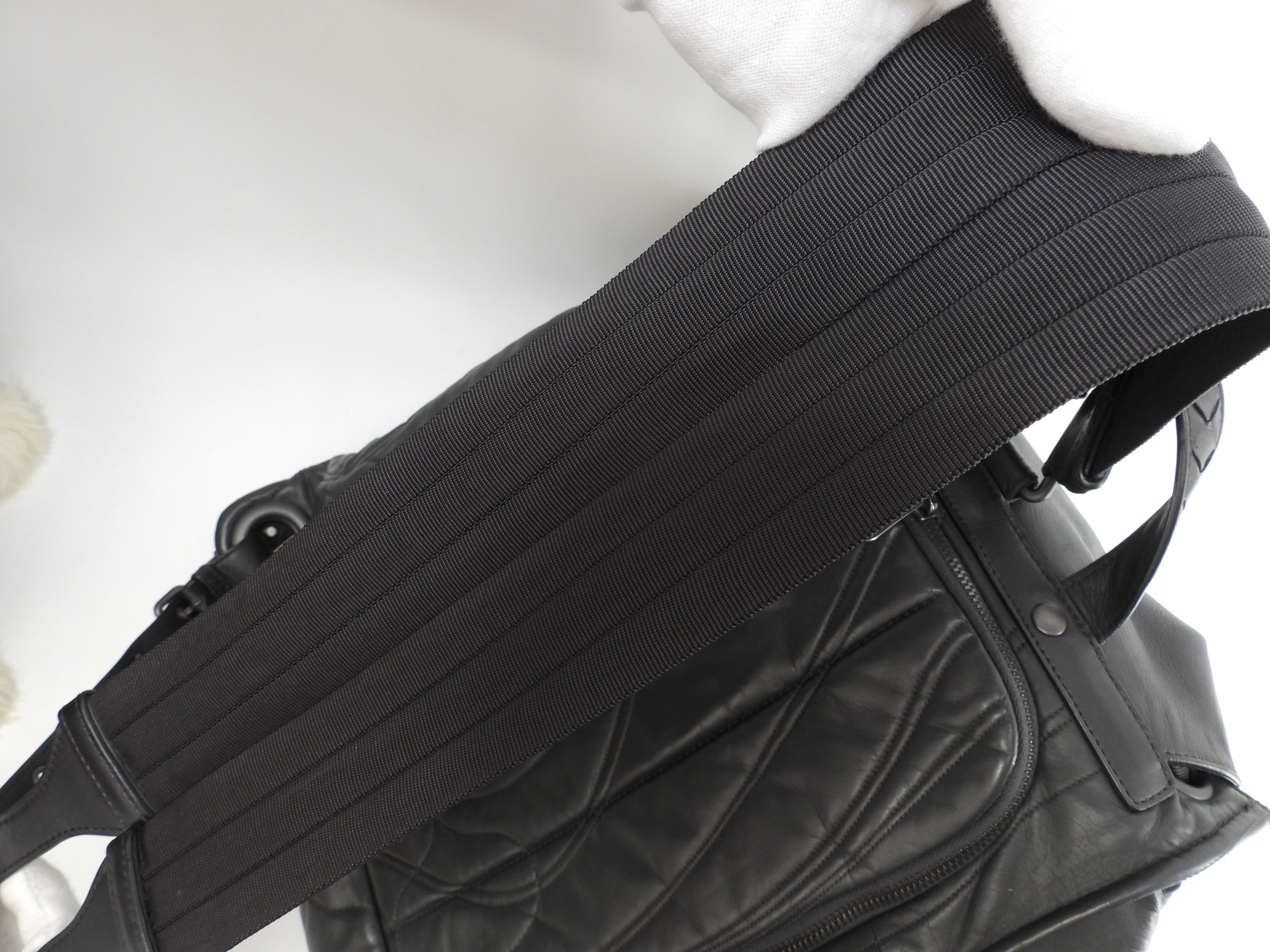 バックパック ラムスキンレザー 灰 リュックサック ハンドバッグ@B05308902Z バックパック ラムスキンレザー 灰 リュックサック ハンドバッグ@B05308902Z