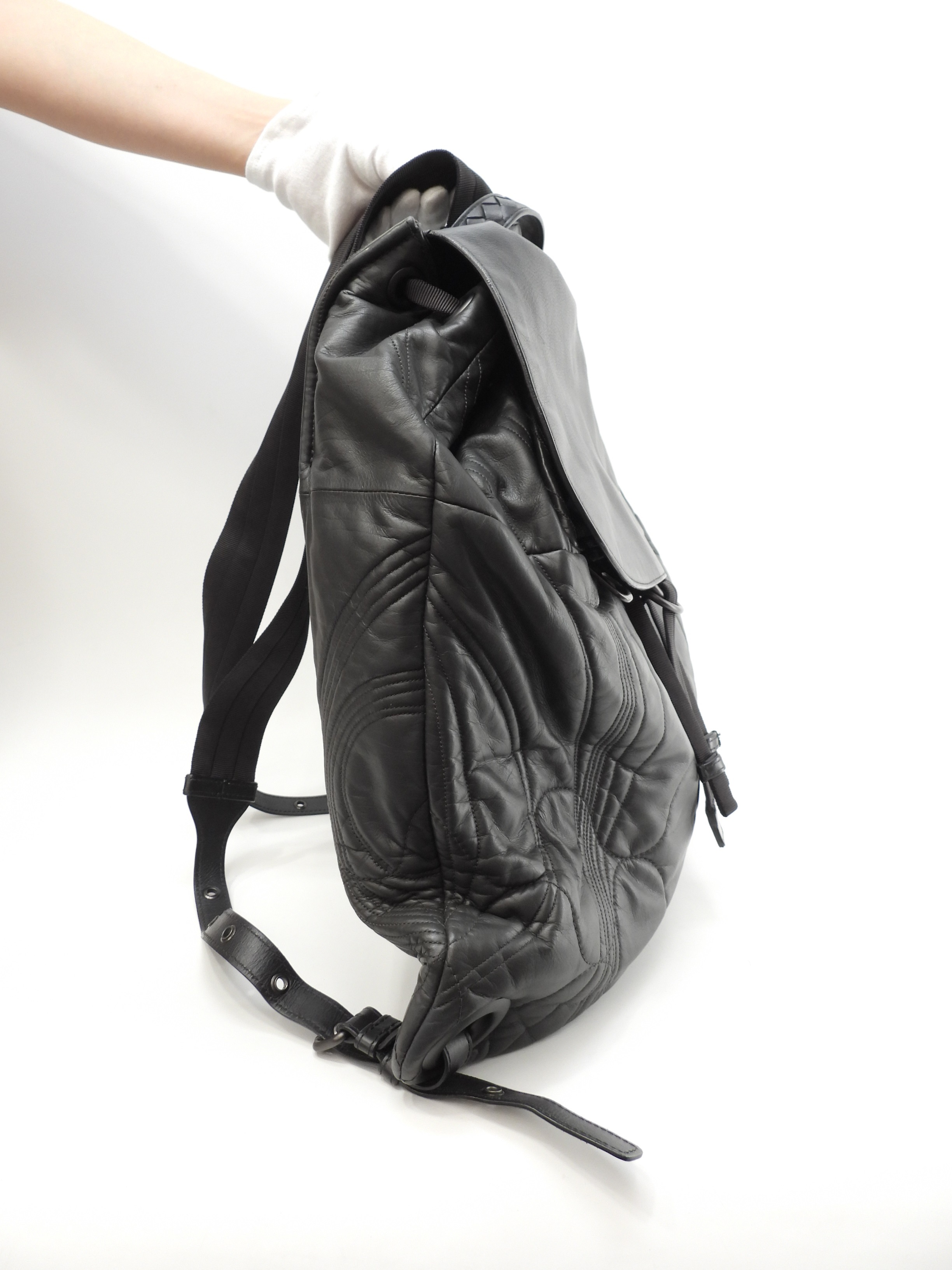 バックパック ラムスキンレザー 灰 リュックサック ハンドバッグ@B05308902Z バックパック ラムスキンレザー 灰 リュックサック ハンドバッグ@B05308902Z