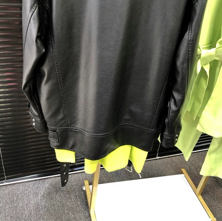 レザージャケット アウター ジャケット 上着 袖あり 長袖 Vネック 襟付き ベルト ファスナー ポケット 前開き レザー お得 かわいい 大人可愛い 大人 おしゃれ お洒落 かっこいい