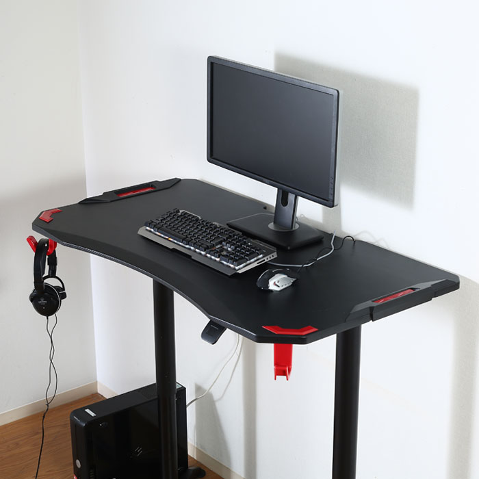 ゲーミングデスク デスク ゲーム 昇降式 ゲーム用 ゲーム専用 パソコンデスク 幅120cm