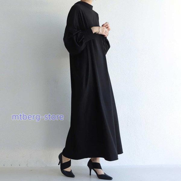 ワンピース レディース マキシワンピース 黒ワンピ 大きめ ゆったり おしゃれ 上品 きれいめ 丸首 長袖 秋冬 着痩せ 大きめ ロングワンピース 無地 シンプル ワンピース レディース マキシワンピース 黒ワンピ 大きめ ゆったり おしゃれ 上品 きれいめ 丸首 長袖 秋冬 着痩せ 大きめ ロングワンピース 無地 シンプル