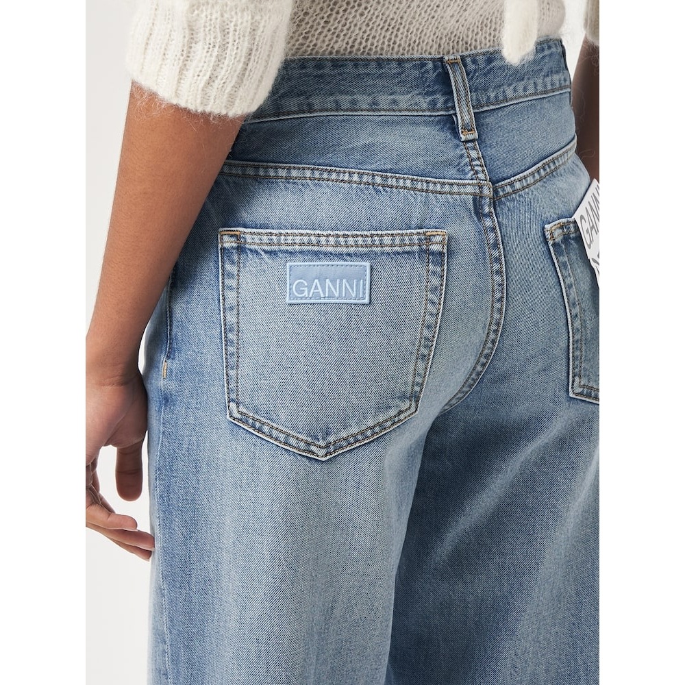 GANNI リジッドデニムイッツィー-スカイブルー QN4421D01Q GANNI リジッドデニムイッツィー-スカイブルー QN4421D01Q