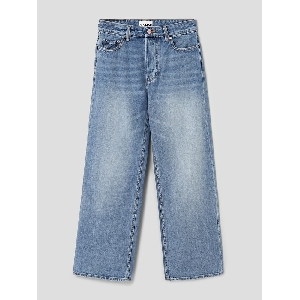 GANNI リジッドデニムイッツィー-スカイブルー QN4421D01Q GANNI リジッドデニムイッツィー-スカイブルー QN4421D01Q