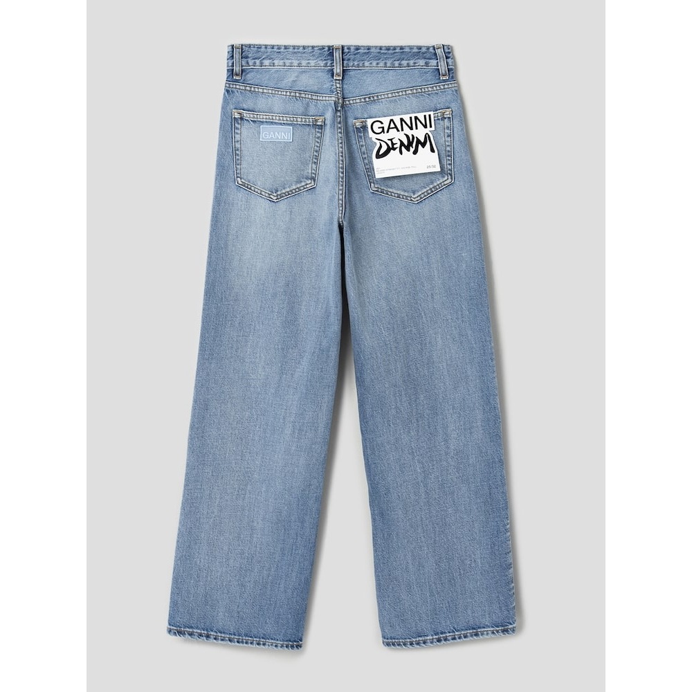 GANNI リジッドデニムイッツィー-スカイブルー QN4421D01Q GANNI リジッドデニムイッツィー-スカイブルー QN4421D01Q