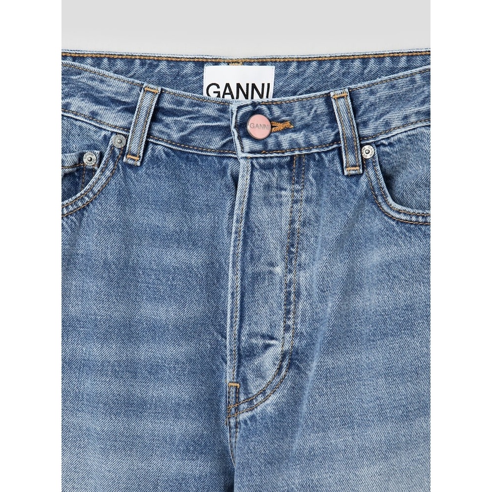 GANNI リジッドデニムイッツィー-スカイブルー QN4421D01Q GANNI リジッドデニムイッツィー-スカイブルー QN4421D01Q