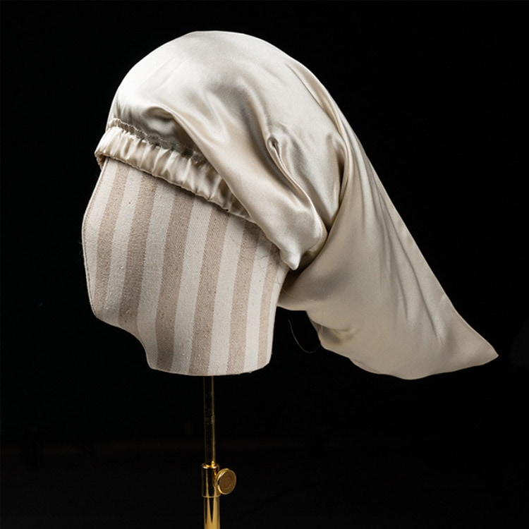 每日更新ナイトキャップ シルク100% ロングヘア ヘアキャップ 無地 美髪 安眠 寝癖 防止 ヘアケア シ 每日更新ナイトキャップ シルク100% ロングヘア ヘアキャップ 無地 美髪 安眠 寝癖 防止 ヘアケア シ