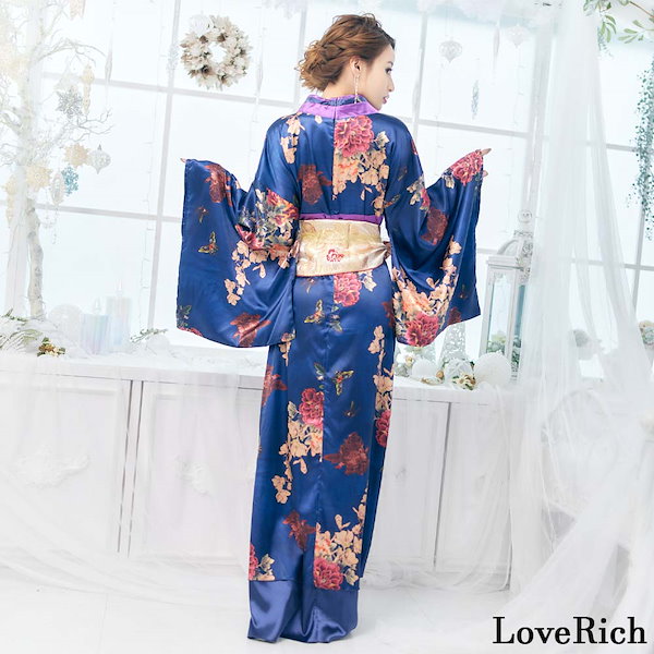 Qoo10] LoveRich 高級 花魁衣装 着物ロングドレス 和柄