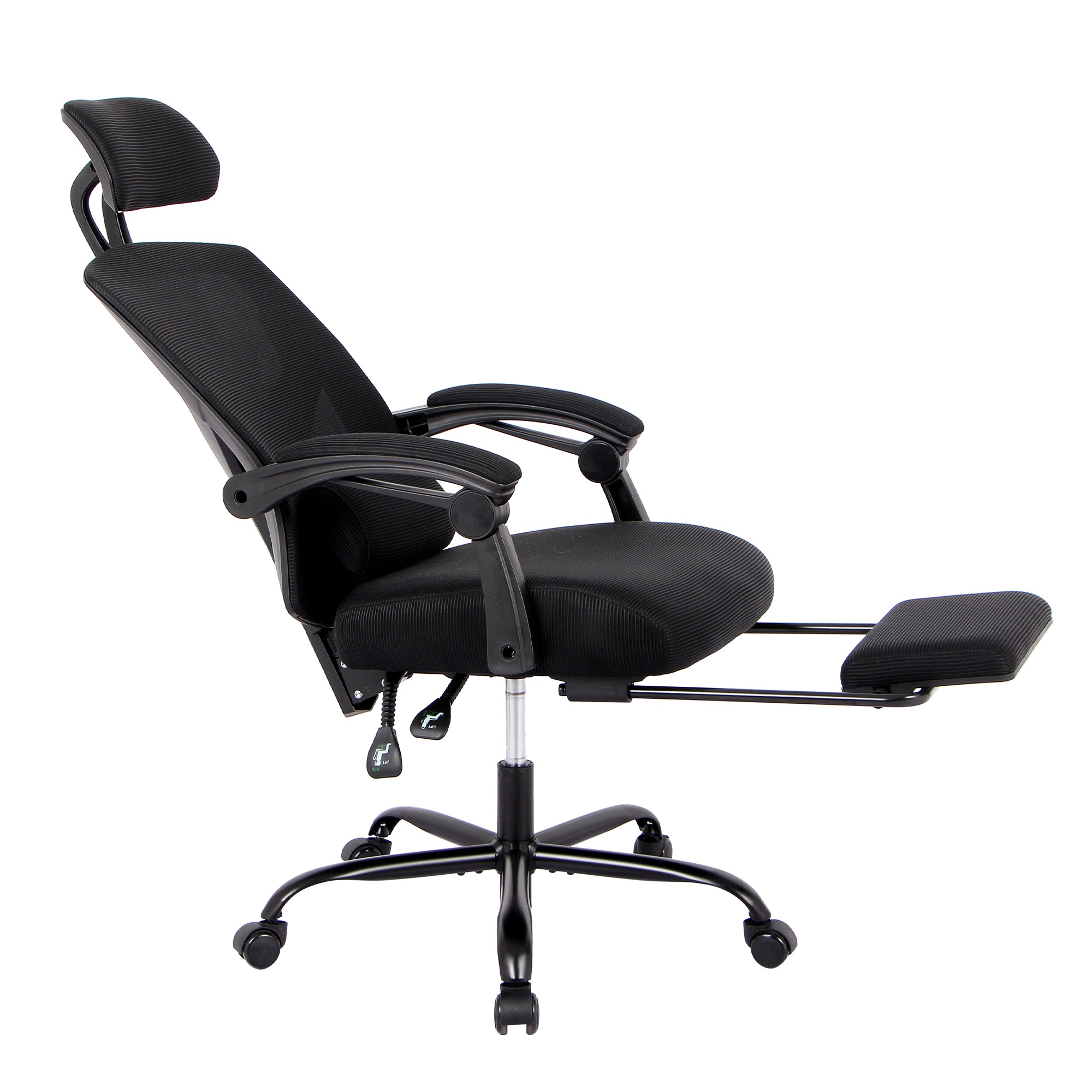 【国内発送】184【新品登場】オフィスチェア 事務所チェア リクライニング機能 足載せ付き ロッキング機能 メッシュタイプ【 ブラック】 【国内発送】184【新品登場】オフィスチェア 事務所チェア リクライニング機能 足載せ付き ロッキング機能 メッシュタイプ【 ブラック】