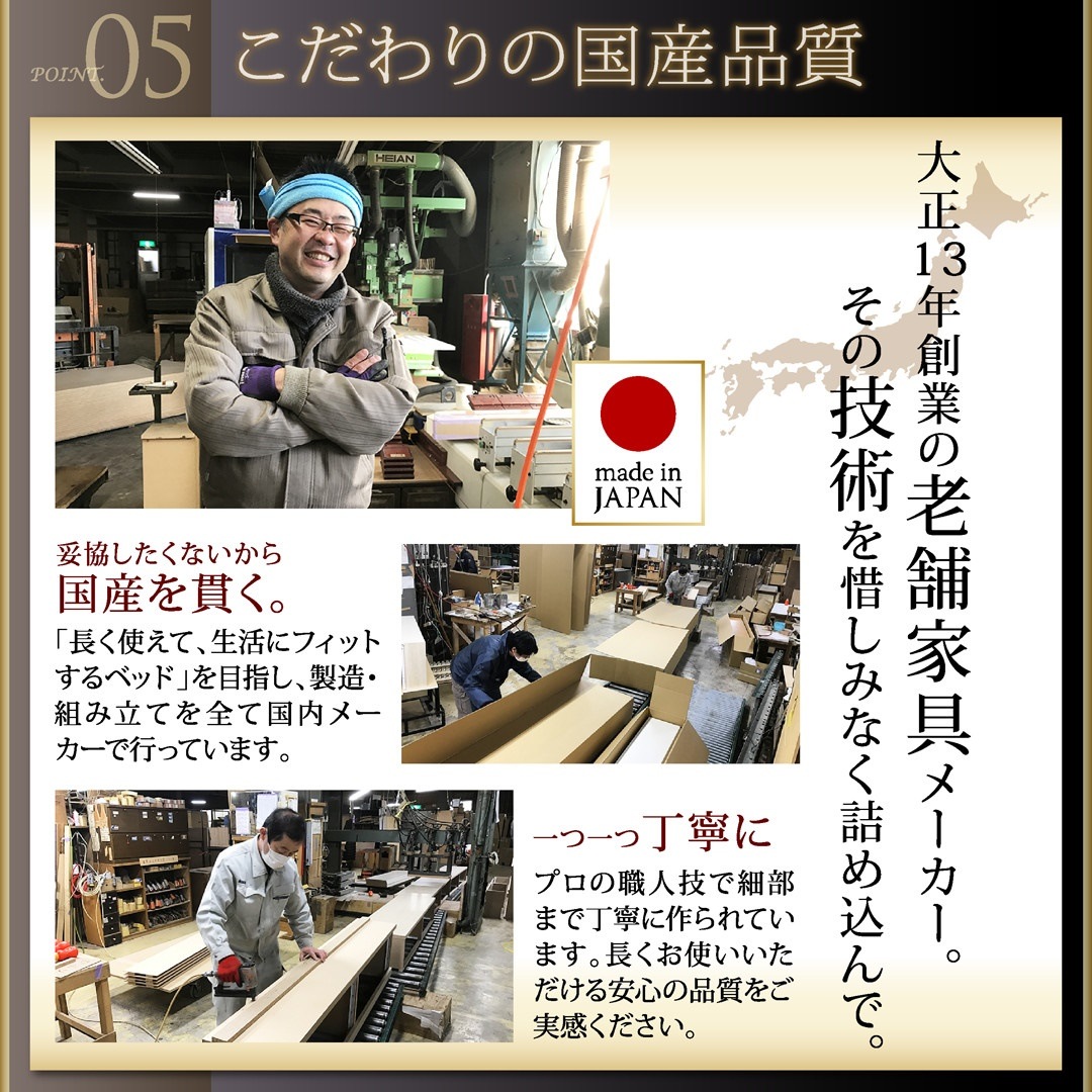 国産 頑丈 大容量 跳ね上げ収納ベッド [ベルグ] [薄型プレミアムボンネルコイルマットレス付き] 縦開き セミダブル 深さラージ [フレーム色]ホワイト [マットレス色]ホワイト