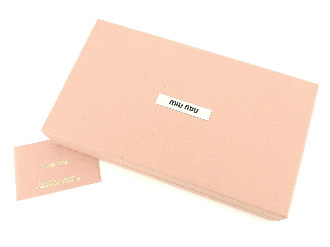 長財布 ラウンドファスナー リボンモチーフ ベージュ 中古