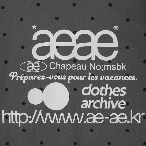 Qoo10] aeae WEB LOGO DOT T-SHIRT