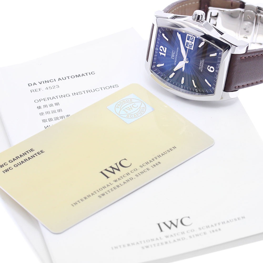 IWC IWC SCHAFFHAUSEN IW452306 ダヴィンチ ビックデイト 自動巻き メンズ 良品 保証書付き_890546【中古】 IWC IWC SCHAFFHAUSEN IW452306 ダヴィンチ ビックデイト 自動巻き メンズ 良品 保証書付き_890546【中古】