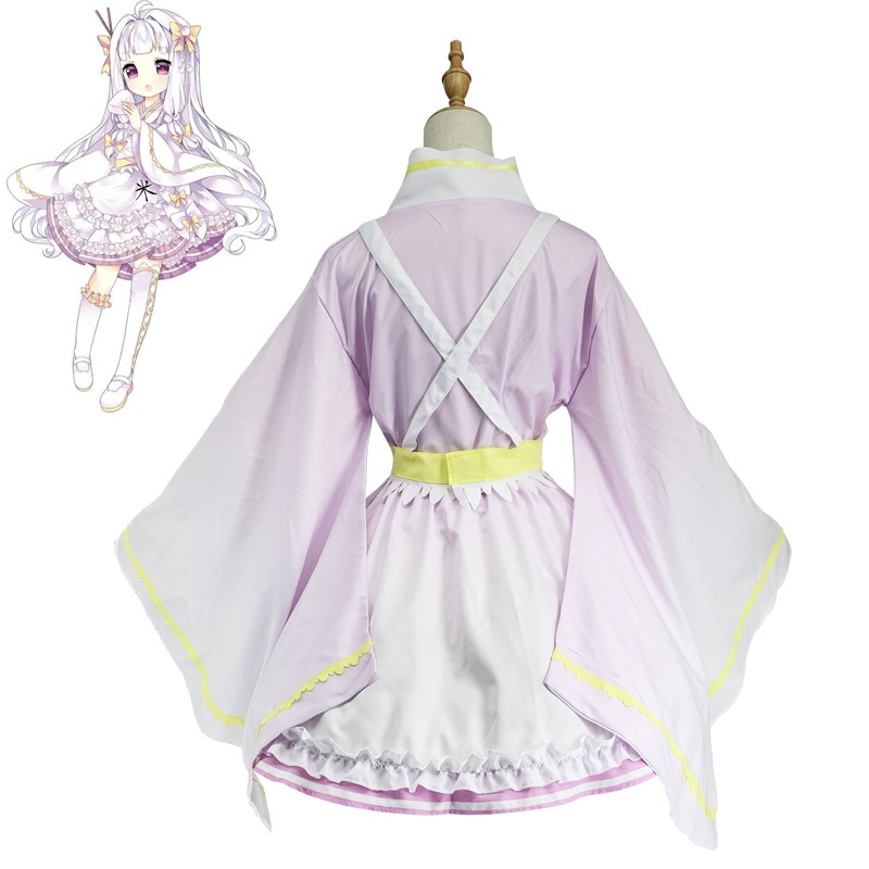 クッキングディメンションライスガールCOS服白米COS服コスプレパフォーマンス服 クッキングディメンションライスガールCOS服白米COS服コスプレパフォーマンス服