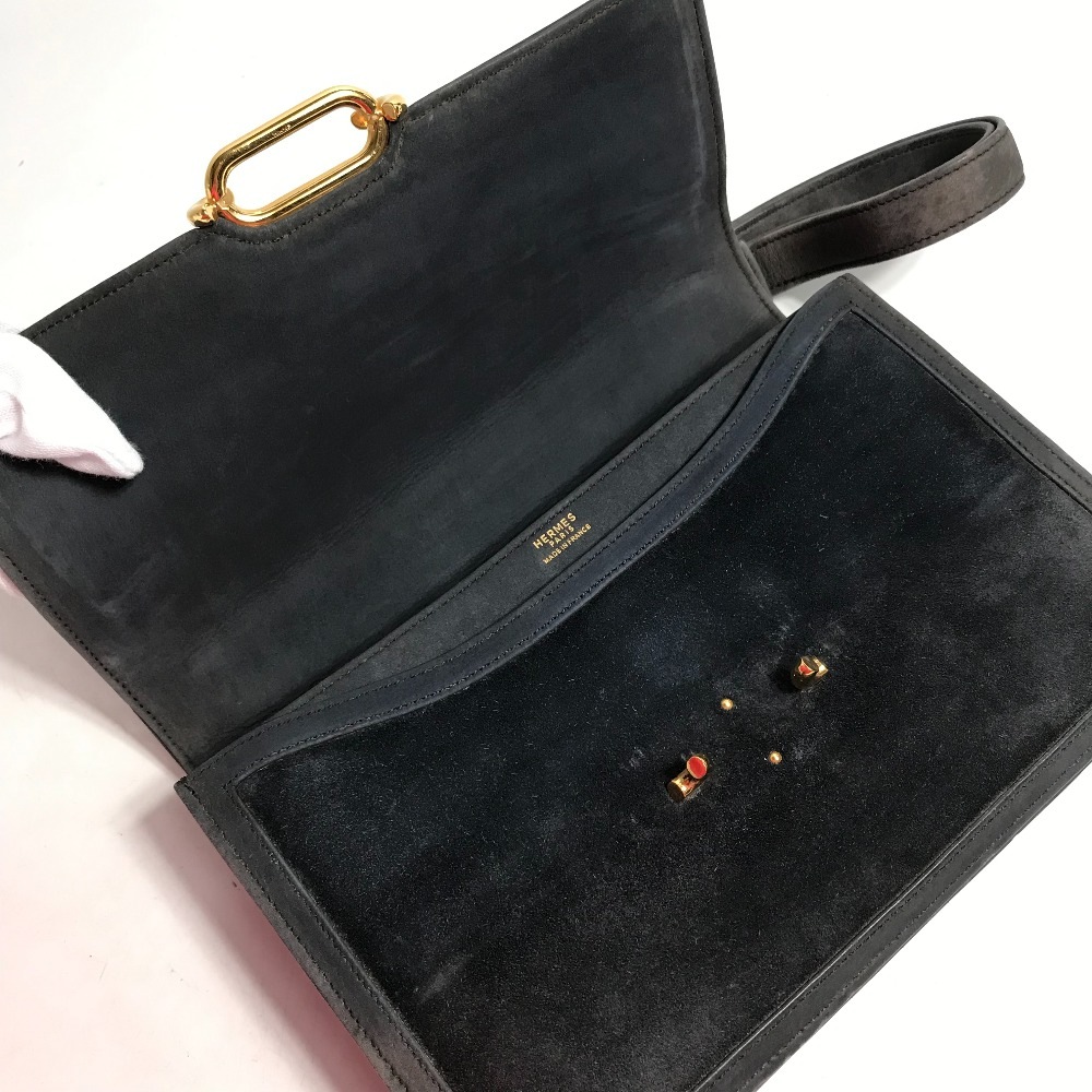 ショルダーバッグ フォンスベル 24 肩掛け ヴィンテージ ハンドバッグ カバン スエード グレー系/ネイビー系