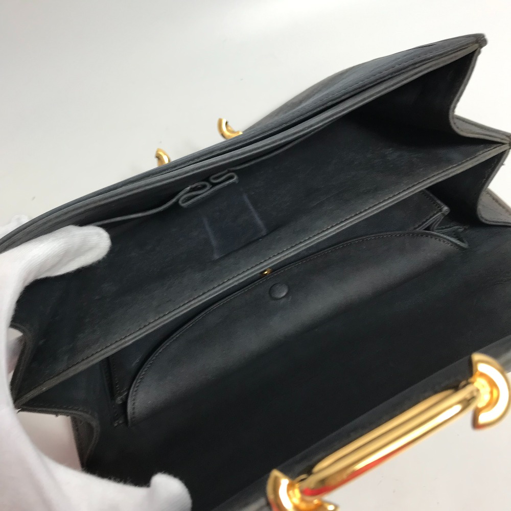 ショルダーバッグ フォンスベル 24 肩掛け ヴィンテージ ハンドバッグ カバン スエード グレー系/ネイビー系