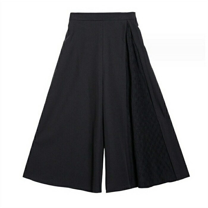 タックワイドパンツ レディース ボトムス アシンメトリーパンツ ガウチョパンツ モード系 ワイドパンツ 変形 スカーチョ ボリューム ロングパンツ デザインパンツ イージーパンツ 低身長 高身長 長ズ