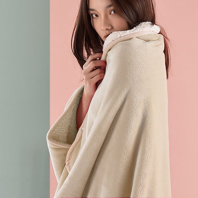 特価限定品 ひざ掛け ブランケット 大判 着る毛布 : 寝具・ベッド・マットレス 限定品新作