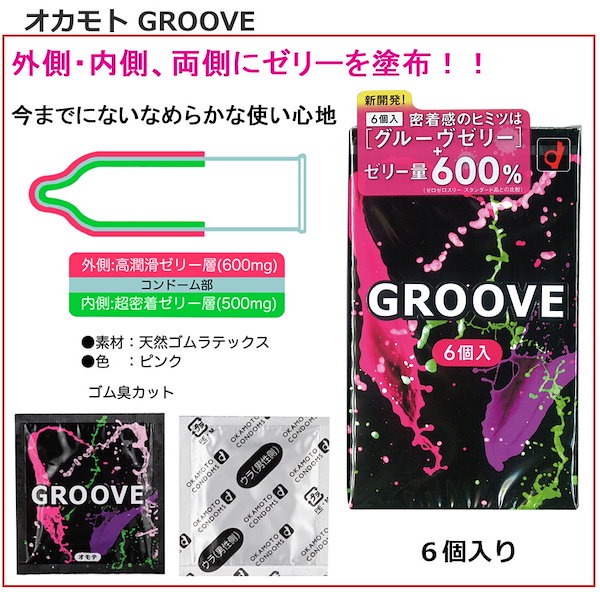 Qoo10] オカモト コンドーム GROOVE (グルーヴ)