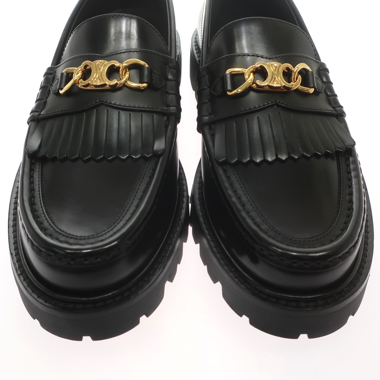 ◆CELINE◆Margaret Triomphe ポリッシュドブル モカシン TRIOMPHE セリーヌ （CELINE） マーガレット ポリッシュドブル