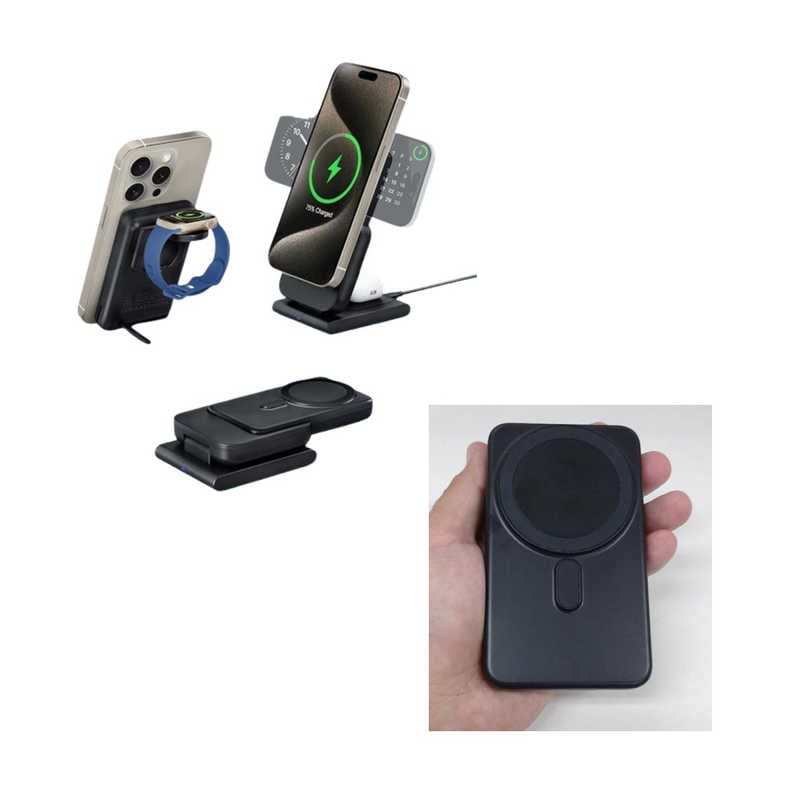 ROYALMONSTER　ワイヤレス充電器・Appelwatch対応 (10000mAh) ［Quick Charge対応 /15W］ BK　RM-2530BK