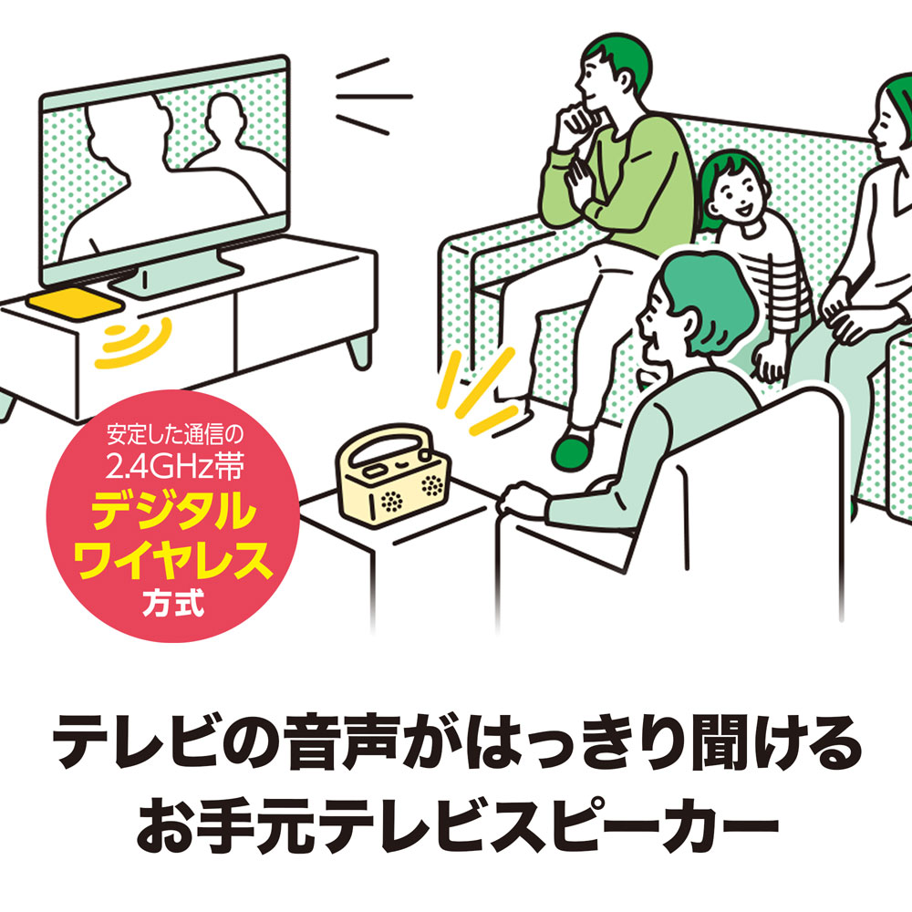 オーディオテクニカ AT-SP767XTV WH テレビ用ワイヤレススピーカーシステム（ホワイト） ATSP767XTVWH