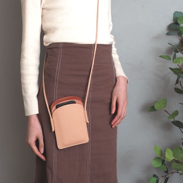 dudubags スリム スマホショルダー ブラック ピンク 牛革 かわいい スマホポーチ レザー スマホポシェット レディース 縦型 正規品_14