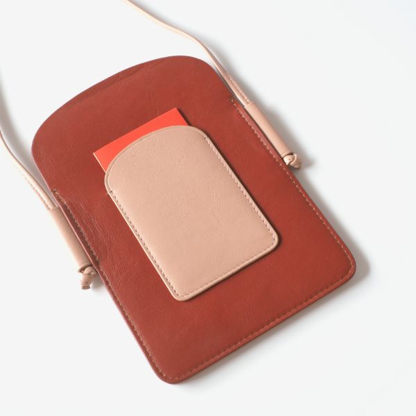 dudubags スリム スマホショルダー ブラック ピンク 牛革 かわいい スマホポーチ レザー スマホポシェット レディース 縦型 正規品_17