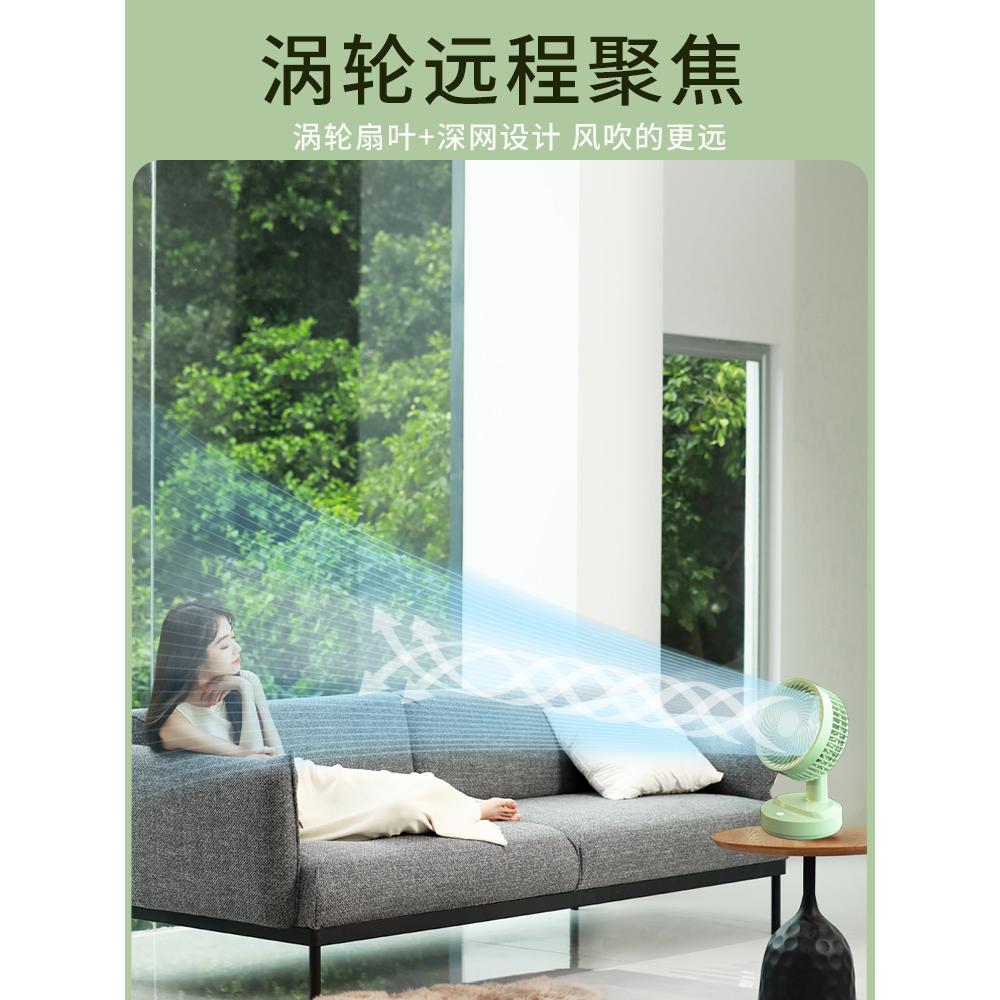 ハンディファンデスクトップファン大風力USB充電家庭用寮蓄電オフィス長航続首振り循環台扇 ハンディファンデスクトップファン大風力USB充電家庭用寮蓄電オフィス長航続首振り循環台扇