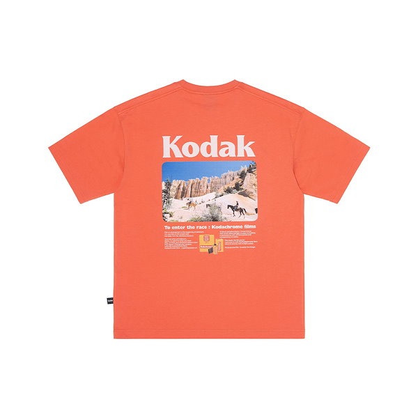 [ KODAK ] シナリー バックグラフィック T-SHIRT Qoo10 KODAK APPAREL シナリー バックグラフィック Tシャツ・