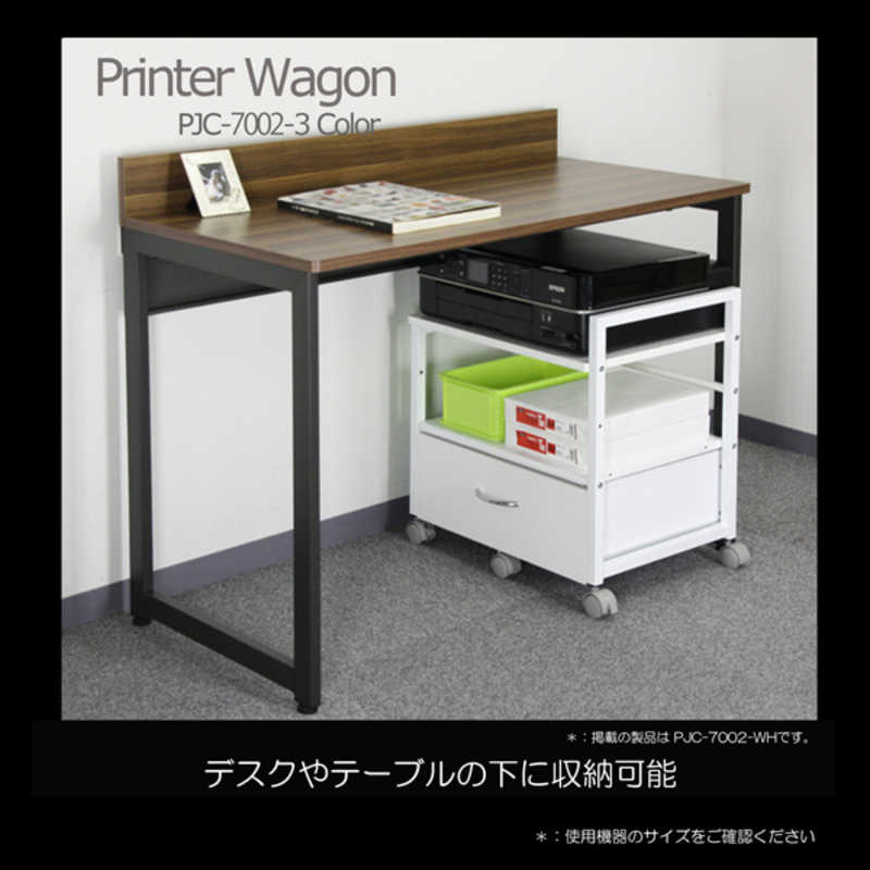 レメックスジャパン 引出し付き デスクの下に収納可能 プリンターワゴン デスクワゴン(W48.5×D37×H53cm)(床から天板までの高さ:約45cm) 木目 REMEX PJC-7002-WD2 レメックスジャパン 引出し付き デスクの下に収納可能 プリンターワゴン デスクワゴン(W48.5×D37×H53cm)(床から天板までの高さ:約45cm) 木目 REMEX PJC-7002-WD2