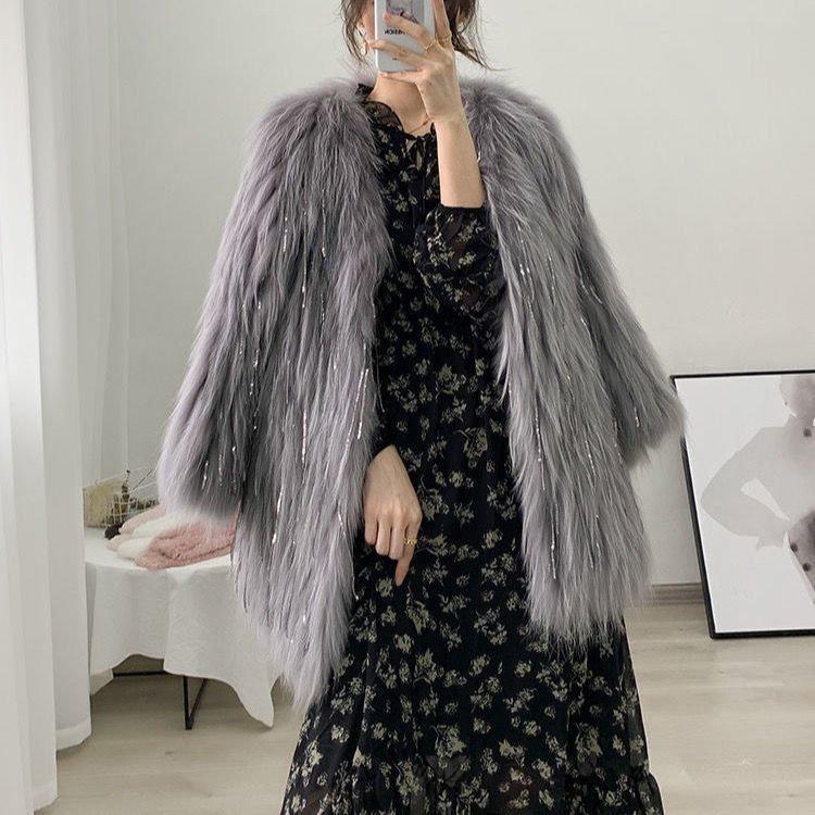 【送料無料】レディースファッションファーの女性のジャケット短いタッセル織物モデル若い豪華なジャケット通勤インス 【送料無料】レディースファッションファーの女性のジャケット短いタッセル織物モデル若い豪華なジャケット通勤インス