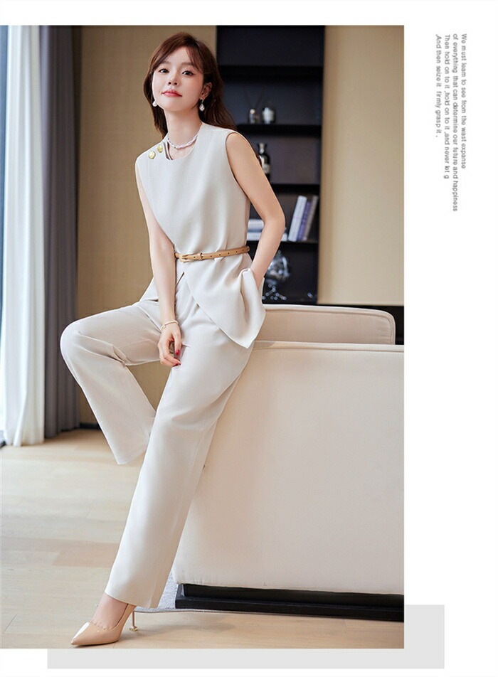 セットアップ パンツスーツ セレモニー レディース ノースリーブ ジレ 夏 春 秋 2点セット 上下セット タンク パンツ きれいめ ハイウェストスカート スーツ 洗える カジュアル フォーマル 面接 セットアップ パンツスーツ セレモニー レディース ノースリーブ ジレ 夏 春 秋 2点セット 上下セット タンク パンツ きれいめ ハイウェストスカート スーツ 洗える カジュアル フォーマル 面接