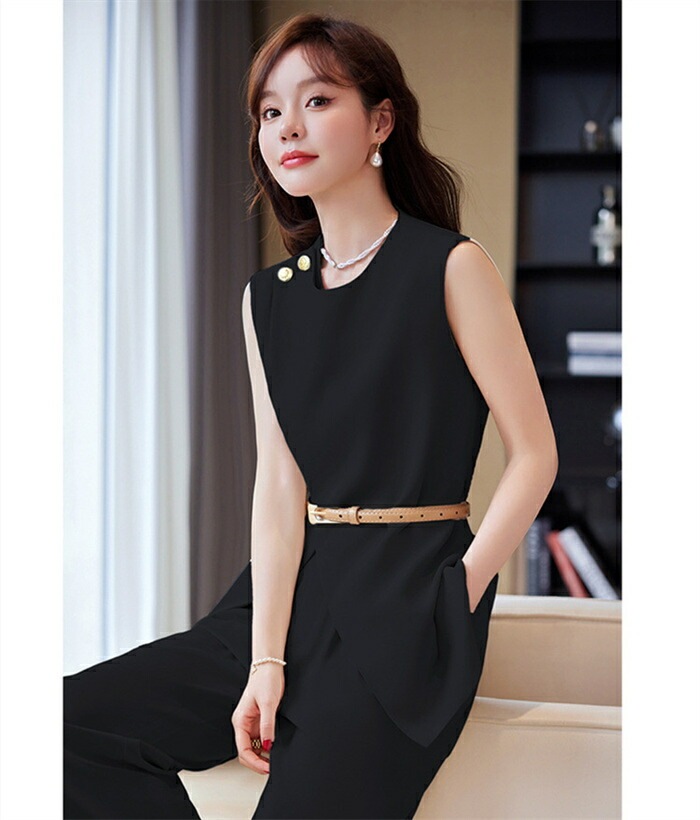 セットアップ パンツスーツ セレモニー レディース ノースリーブ ジレ 夏 春 秋 2点セット 上下セット タンク パンツ きれいめ ハイウェストスカート スーツ 洗える カジュアル フォーマル 面接 セットアップ パンツスーツ セレモニー レディース ノースリーブ ジレ 夏 春 秋 2点セット 上下セット タンク パンツ きれいめ ハイウェストスカート スーツ 洗える カジュアル フォーマル 面接