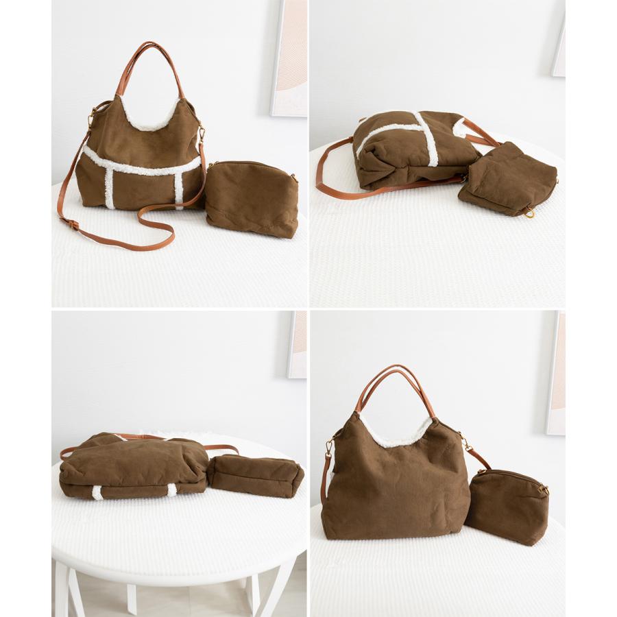 【本日限定 】バッグ トートバッグ スエード調ショルダーバッグ