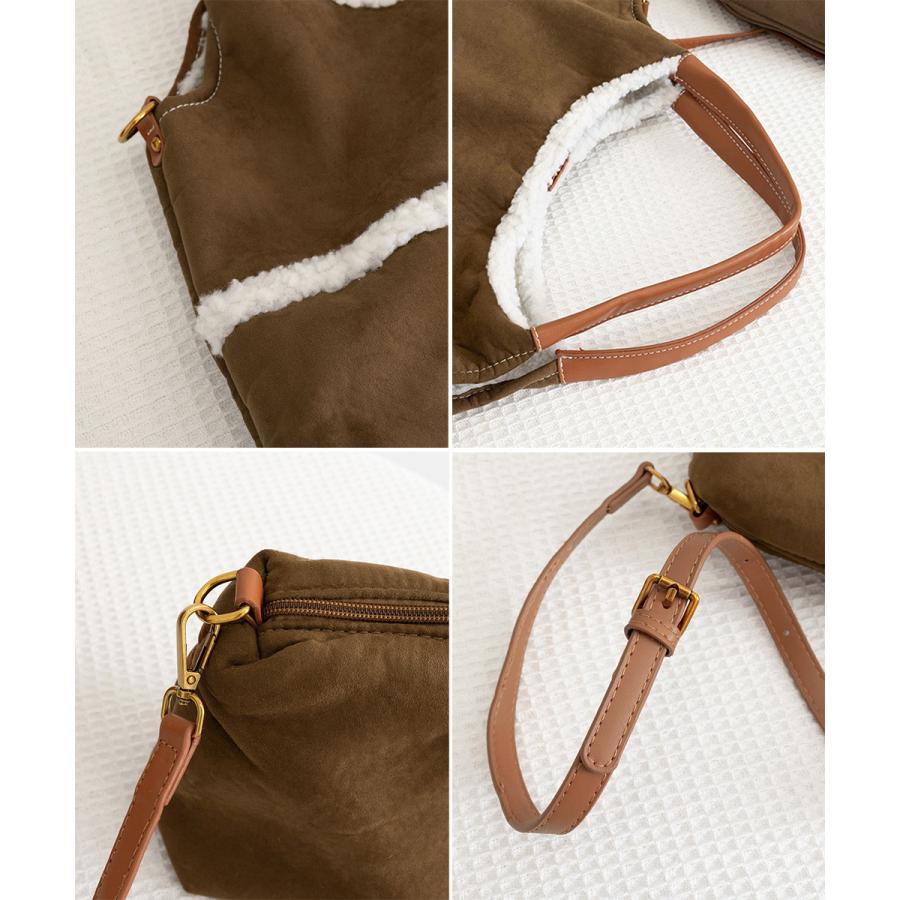 【本日限定 】バッグ トートバッグ スエード調ショルダーバッグ