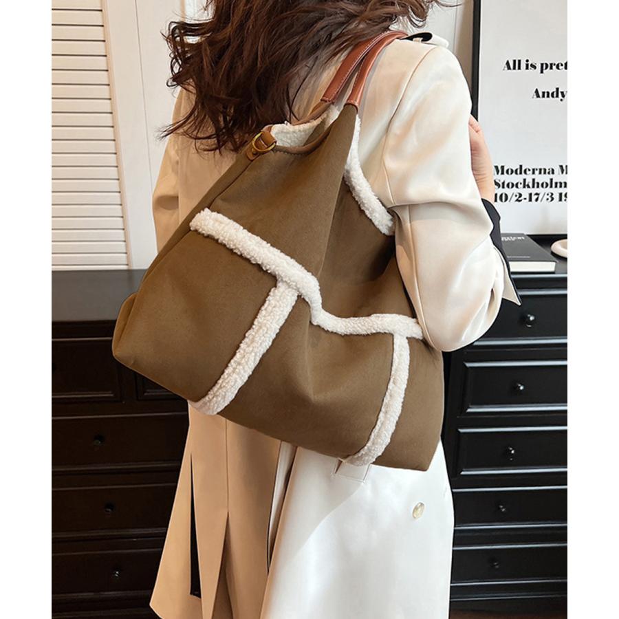 【本日限定 】バッグ トートバッグ スエード調ショルダーバッグ