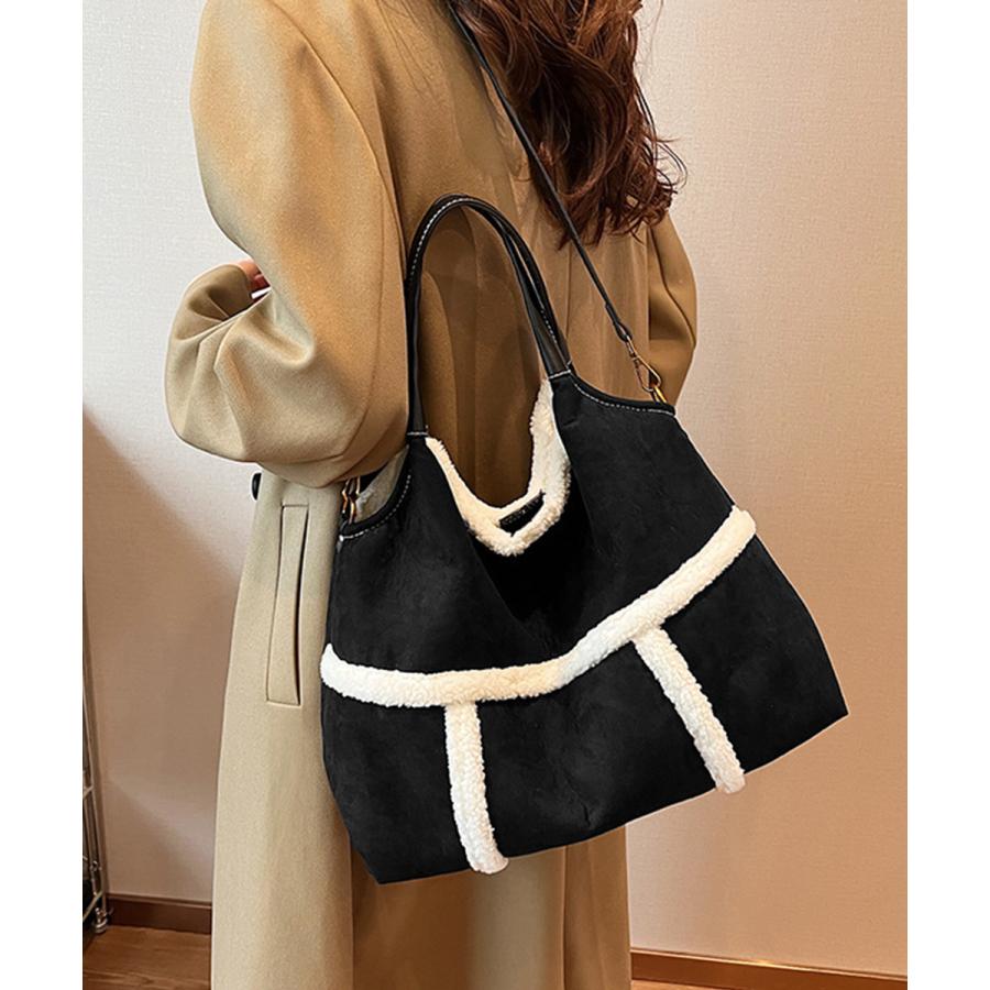 【本日限定 】バッグ トートバッグ スエード調ショルダーバッグ