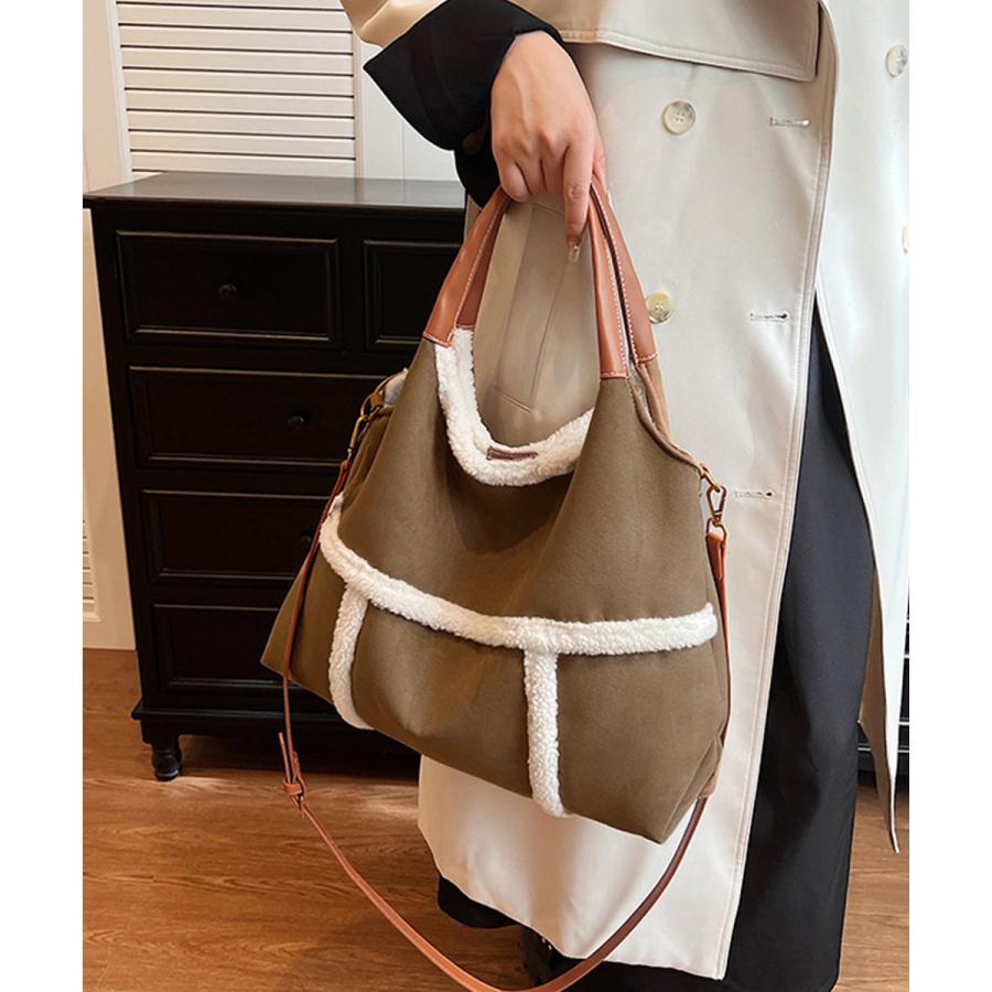 【本日限定 】バッグ トートバッグ スエード調ショルダーバッグ