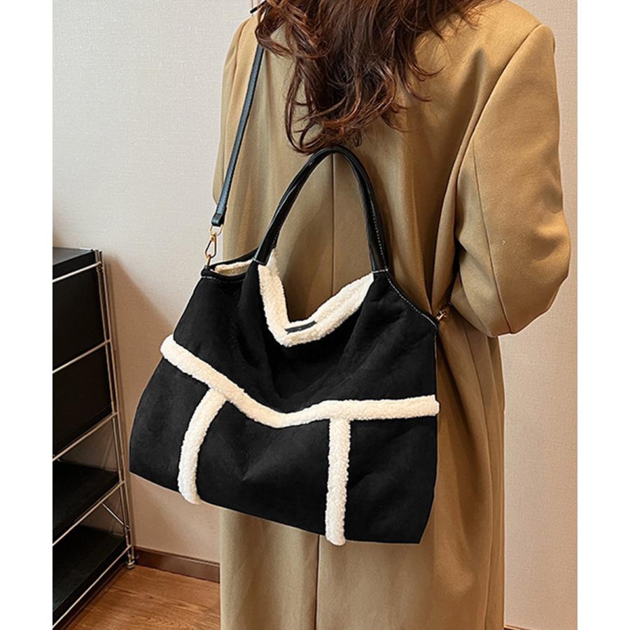 【本日限定 】バッグ トートバッグ スエード調ショルダーバッグ