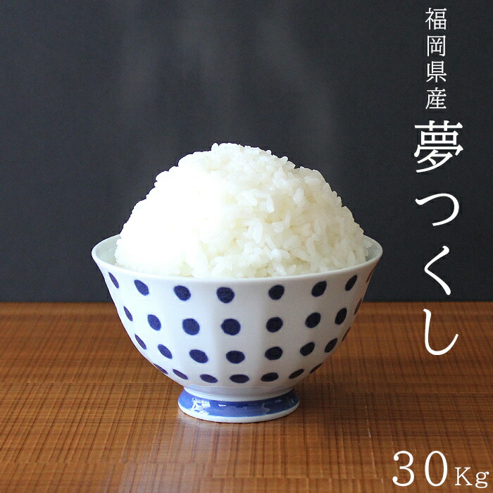 正規代理店 30kg お米 米 夢つくし つきたて米 精米 小分け こめ 福岡県産 セット 5ｋｇｘ6袋 米 