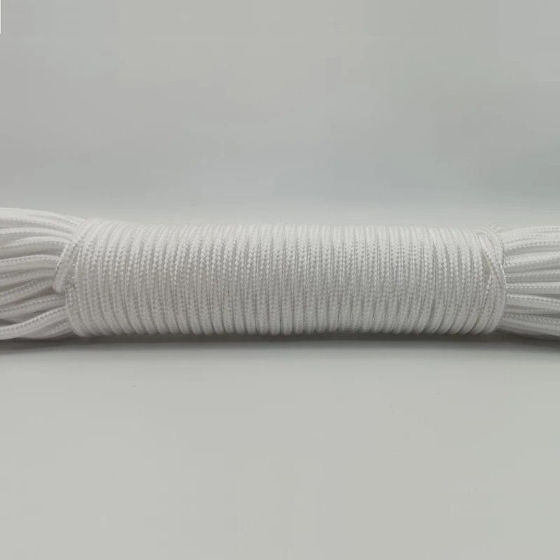 100メートルの3mm頑丈なパラシュートロープ,ミルスペックのロープ,キャンプや登山用のサバイバル機器