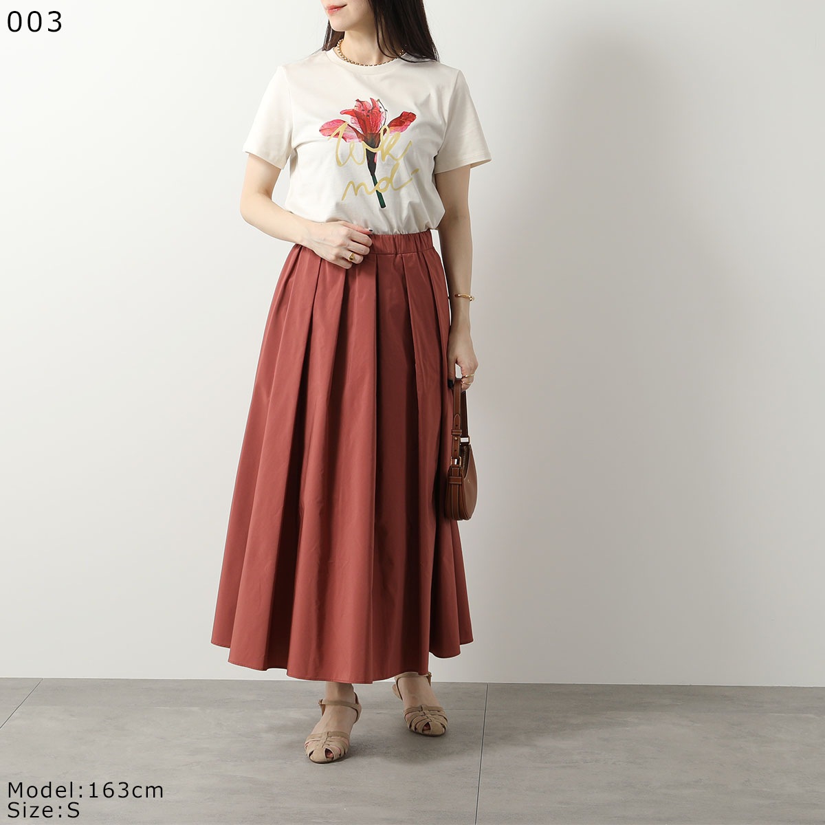 WEEKEND MAX MARA ウィークエンド マックスマーラ 半袖 Tシャツ NERVI ナーヴァイ レディース コットン クルーネック プリント カラー3色