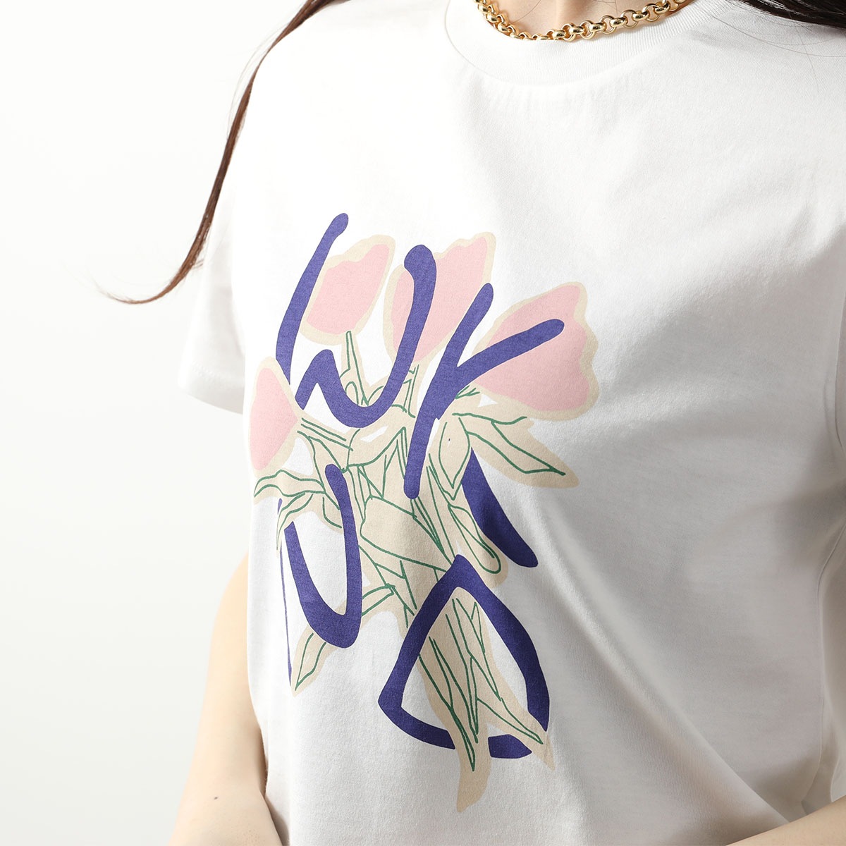 WEEKEND MAX MARA ウィークエンド マックスマーラ 半袖 Tシャツ NERVI ナーヴァイ レディース コットン クルーネック プリント カラー3色