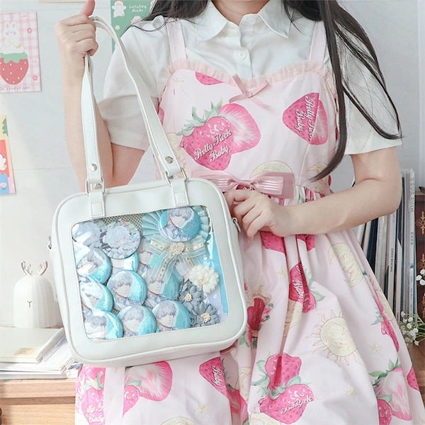 Qoo10] 痛バッグ PU クリア バッグ 痛バ バ