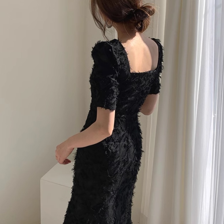 ドレス ワンピース ウェディング パーティー 結婚式 二次会 披露宴 演奏会 発表会 ステージ 舞台 ダンス 衣装 膝下 ミモレ 半袖 スクエアネック 襟なし スレンダー 細身 スリット ハイウエスト ドレス ワンピース ウェディング パーティー 結婚式 二次会 披露宴 演奏会 発表会 ステージ 舞台 ダンス 衣装 膝下 ミモレ 半袖 スクエアネック 襟なし スレンダー 細身 スリット ハイウエスト