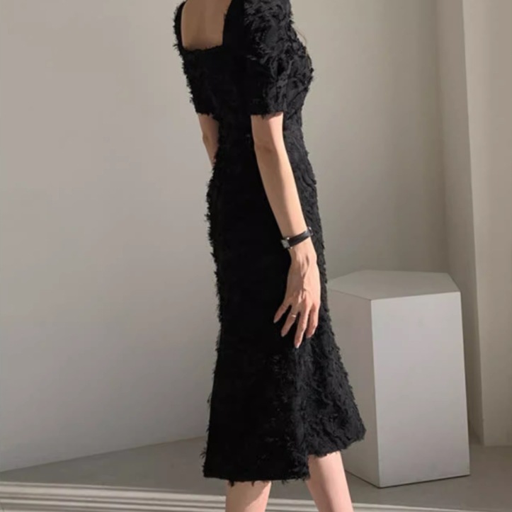 ドレス ワンピース ウェディング パーティー 結婚式 二次会 披露宴 演奏会 発表会 ステージ 舞台 ダンス 衣装 膝下 ミモレ 半袖 スクエアネック 襟なし スレンダー 細身 スリット ハイウエスト ドレス ワンピース ウェディング パーティー 結婚式 二次会 披露宴 演奏会 発表会 ステージ 舞台 ダンス 衣装 膝下 ミモレ 半袖 スクエアネック 襟なし スレンダー 細身 スリット ハイウエスト