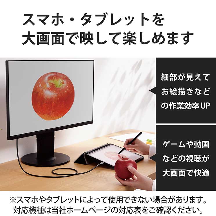 USB Type-C to HDMI 変換 ケーブル 3m 4K 60Hz 断線に強い 高耐久 【Windows PC Chromebook MacBook Pro / Air iPad A