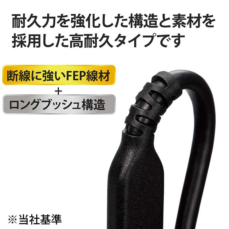 USB Type-C to HDMI 変換 ケーブル 3m 4K 60Hz 断線に強い 高耐久 【Windows PC Chromebook MacBook Pro / Air iPad A